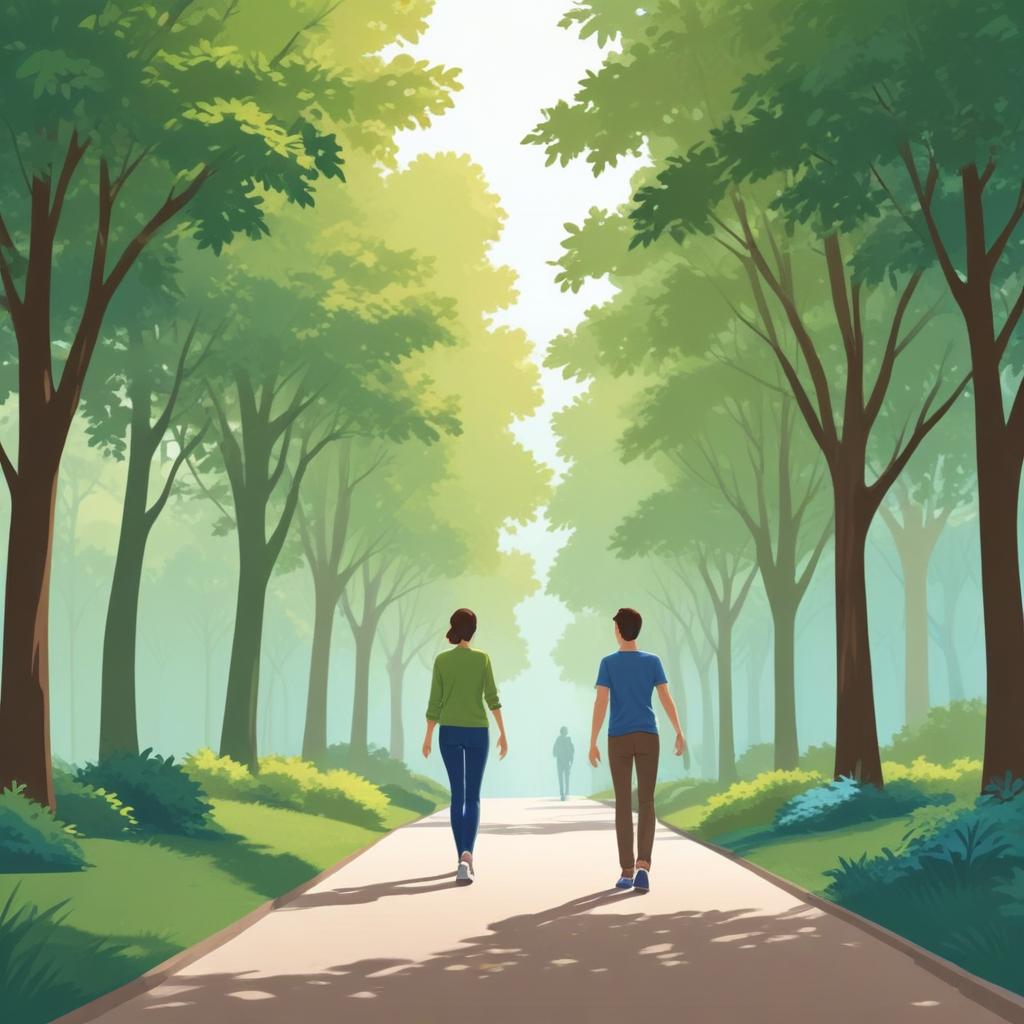 Healthy walking posture